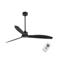 FARO 32100 - Stropni ventilator JUST FAN pr. 128 cm črna + Daljinski upravljalnik