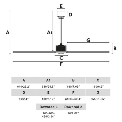 FARO 32101WP - Stropni ventilator JUST FAN M bela pr. 128 cm SMART + Daljinski upravljalnik