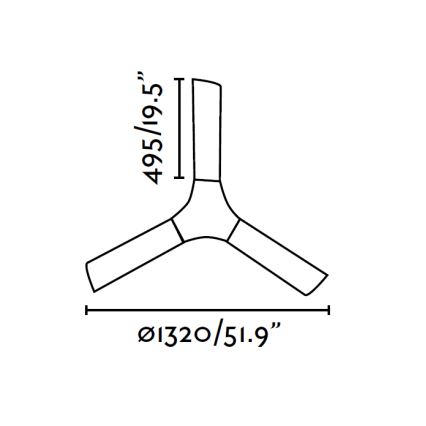 FARO 33317 - Stropni ventilator LAKKI