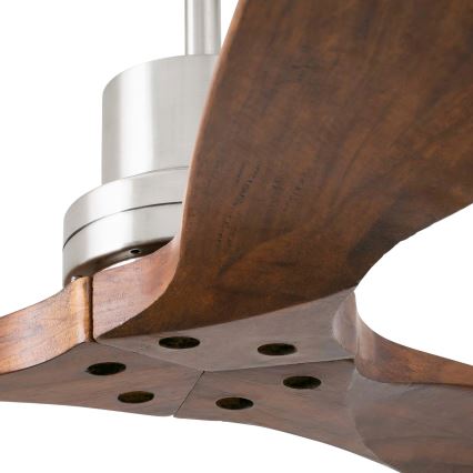 FARO 33370DC - Stropni ventilator LANTAU rjava/mat krom pr. 132 cm + Daljinski upravljalnik