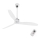 FARO 33394 - Stropni ventilator JUST FAN sijajni krom/prozorna + Daljinski upravljalnik