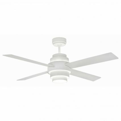 FARO 33397 - LED Stropni ventilator DISC FAN 2xLED/35W/230V bela + Daljinski upravljalnik