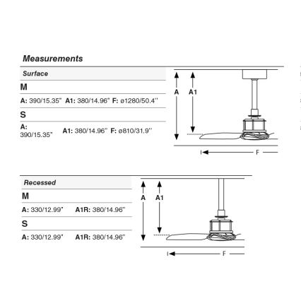 FARO 33398WT - Stropni ventilator JUST FAN M premer 128 cm rjava/mesing Wi-Fi Tuya + daljinski upravljalnik