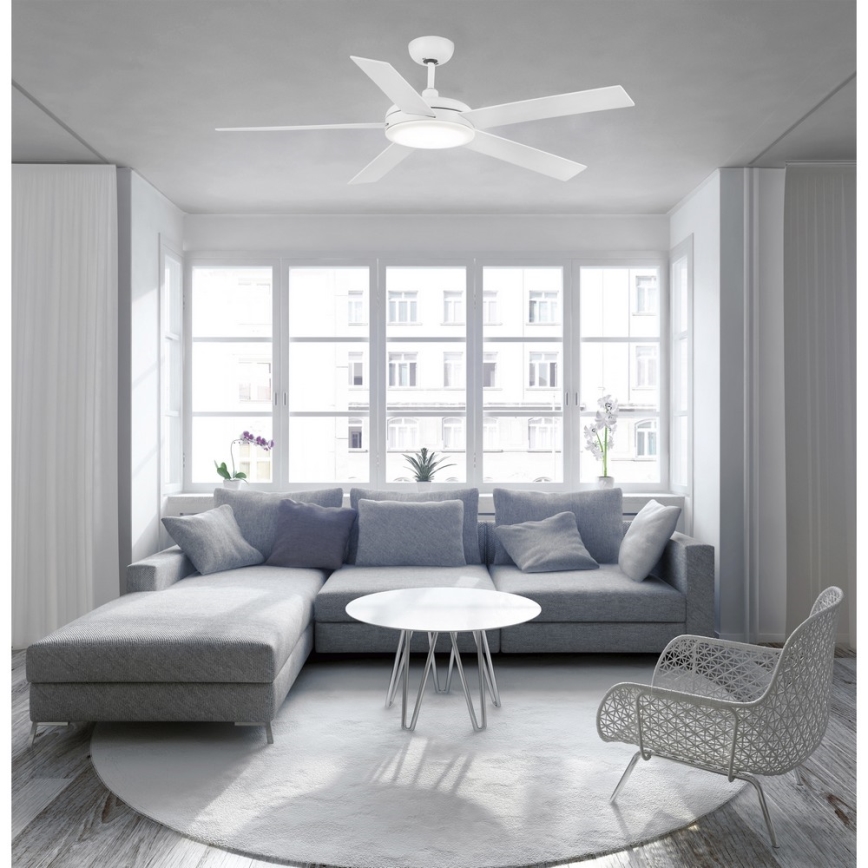 FARO 33420 - Stropni ventilator NOVA bela/rjava