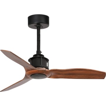FARO 33425WT - Stropni ventilator JUST FAN S Ø 81 cm rjav/črn Wi-Fi Tuya + daljinski upravljalnik