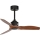 FARO 33425WT - Stropni ventilator JUST FAN S Ø 81 cm rjav/črn Wi-Fi Tuya + daljinski upravljalnik