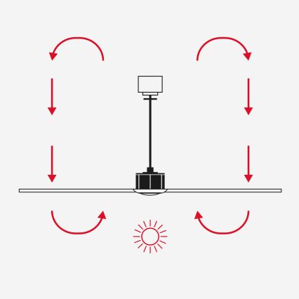 FARO 33428WT - Stropni ventilator JUST FAN S, premer 81 cm, rjava/medenina, Wi-Fi Tuya + daljinski upravljalnik