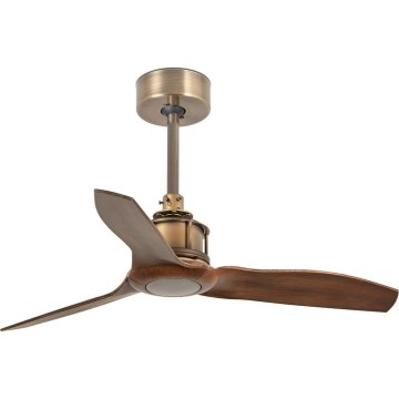 FARO 33428WT - Stropni ventilator JUST FAN S, premer 81 cm, rjava/medenina, Wi-Fi Tuya + daljinski upravljalnik
