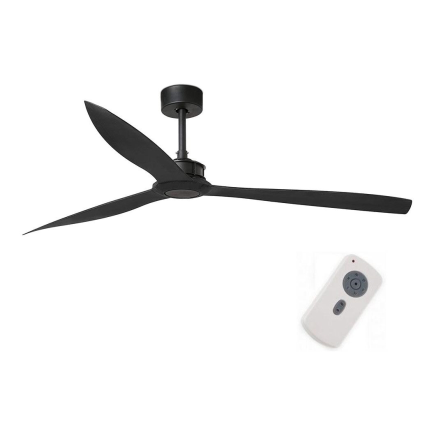 FARO 33432 - Stropni ventilator JUST FAN XL pr. 178 cm črna + Daljinski upravljalnik