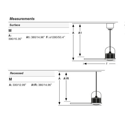 FARO 334351N - LED zatemljiv stropni ventilator WEAVER M LED/16W/230V, premer 128 cm, rjava/črna + daljinski upravljalnik