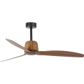 FARO 33435WT - Stropni ventilator WEAVER M premer 128 cm rjav/črn Wi-Fi Tuya + daljinski upravljalnik