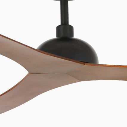 FARO 33447WT - Stropni ventilator GOTLAND L rjava/črna pr. 132 cm Wi-Fi Tuya + Daljinski upravljalnik
