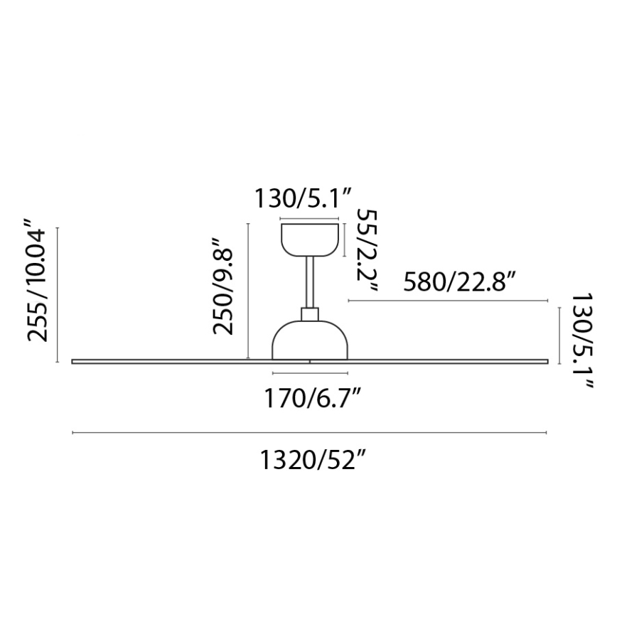 FARO 33447WT - Stropni ventilator GOTLAND L rjava/črna pr. 132 cm Wi-Fi Tuya + Daljinski upravljalnik
