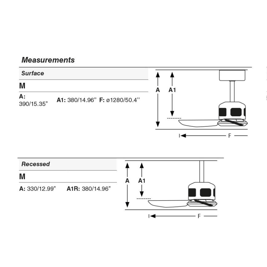 FARO 33451WT - Stropni ventilator COPPER FAN M, premer 128 cm, rjava/črna, Wi‑Fi Tuya + daljinski upravljalnik