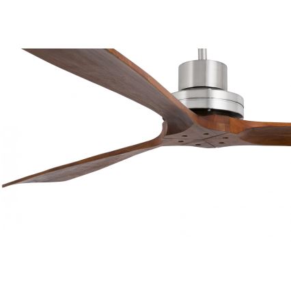 FARO 33464DC - Stropni ventilator LANTAU XL rjava/mat krom pr. 168 cm + Daljinski upravljalnik