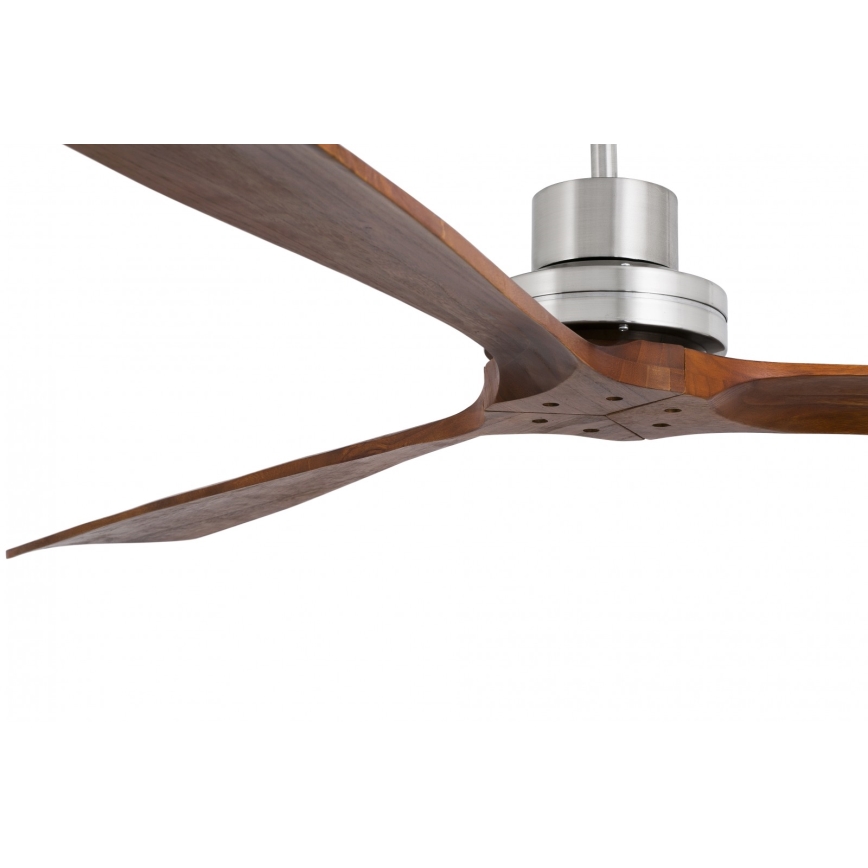 FARO 33464DC - Stropni ventilator LANTAU XL rjava/mat krom pr. 168 cm + Daljinski upravljalnik