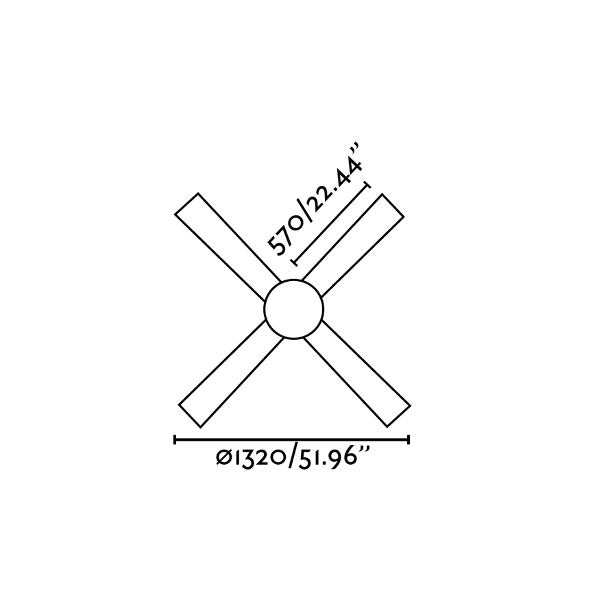 FARO 33470 - Stropni ventilator PALK 2xE14/40W/230V