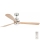 FARO 33505DC - LED Stropni ventilator LANTAU XL LED/15W/230V les/mat krom pr. 168 cm + Daljinski upravljalnik