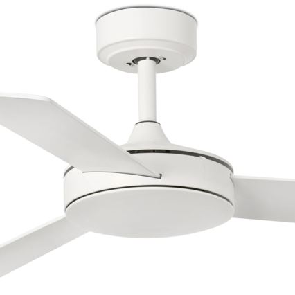 FARO 33603DCWT - Stropni ventilator MINI MALLORCA S rjava/bela pr. 106 cm Wi-Fi Tuya + Daljinski upravljalnik