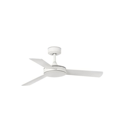 FARO 33603DCWT - Stropni ventilator MINI MALLORCA S rjava/bela pr. 106 cm Wi-Fi Tuya + Daljinski upravljalnik