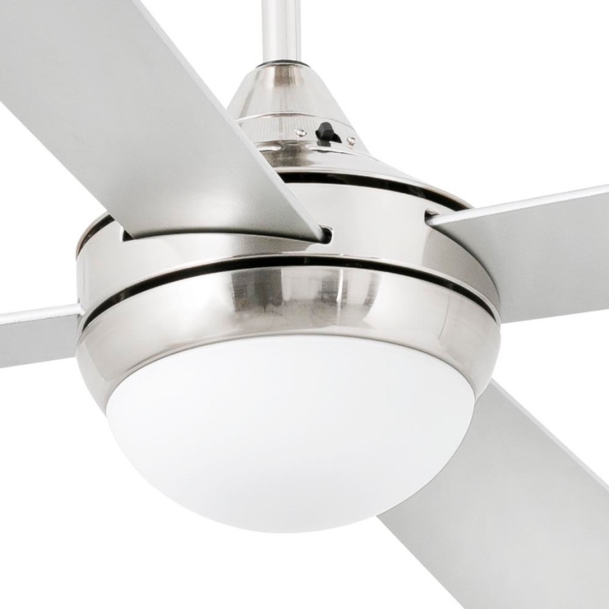 FARO 33699 - Stropni ventilator MINI ICARIA 2xE14/8W/230V mat krom/siva