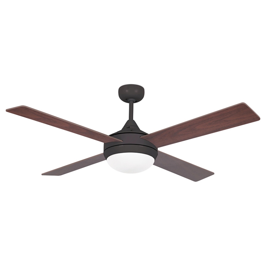 FARO 33702 - Stropni ventilator ICARIA z daljinskim upravljalnikom 2xE27/20W/230V rjav