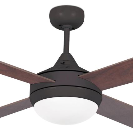 FARO 33702 - Stropni ventilator ICARIA z daljinskim upravljalnikom 2xE27/20W/230V rjav