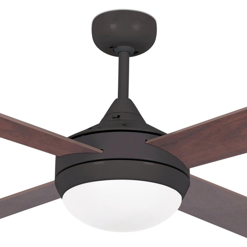 FARO 33702 - Stropni ventilator ICARIA z daljinskim upravljalnikom 2xE27/20W/230V rjav