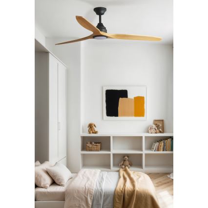 FARO 33719DCT - LED Dimeran stropni ventilator ALO LED/20W/230V 2700/4000/6500K smešani/braun Ø 152 cm Wi-Fi Tuya + daljinski upravljač