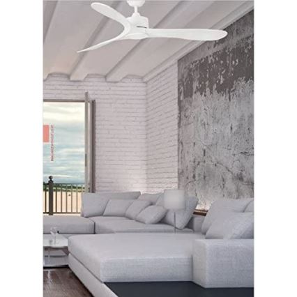 FARO 33750 - Stropni ventilator LUZON bela