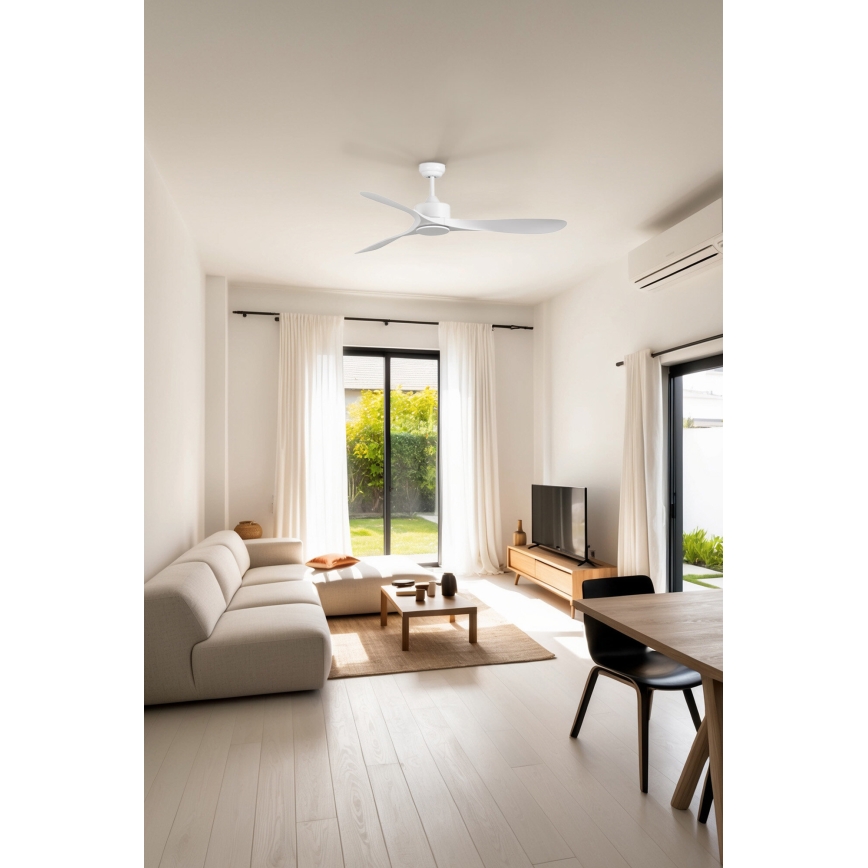 FARO 33750DC - Stropni ventilator LUZON L bela + Daljinski upravljalnik
