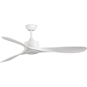 FARO 33750DCWT - Stropni ventilator LUZON L bela pr. 132 cm Wi-Fi Tuya + Daljinski upravljalnik
