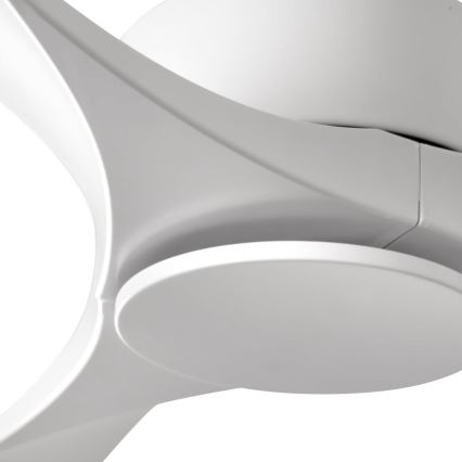 FARO 33750DCWT - Stropni ventilator LUZON L bela pr. 132 cm Wi-Fi Tuya + Daljinski upravljalnik