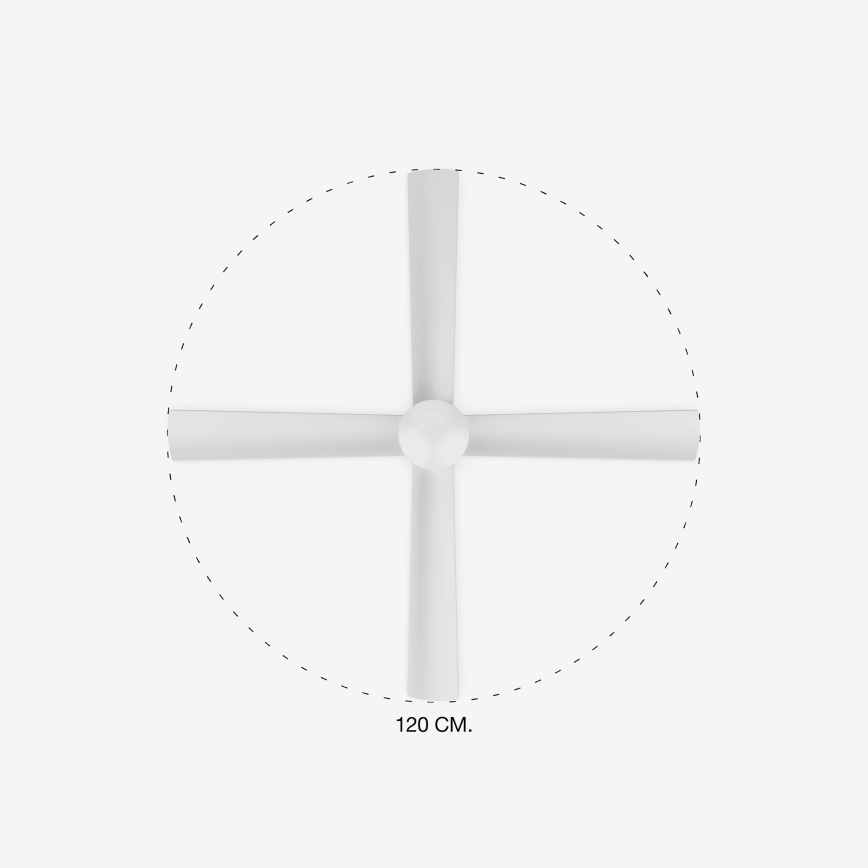 FARO 33756 - LED Stropni ventilator FRASER LED/16W/230V bela pr. 120 cm + Daljinski upravljalnik