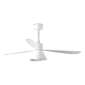FARO 33760WT-22 - Dimmabilni stropni ventilator AMELIA L CONE LED/20W/230V 2700/3500/5000K bijela pr. 132 cm Wi-Fi Tuya + daljinski upravljač