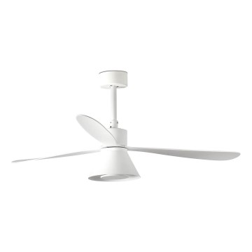 FARO 33760WT-22 - Dimmabilni stropni ventilator AMELIA L CONE LED/20W/230V 2700/3500/5000K bijela pr. 132 cm Wi-Fi Tuya + daljinski upravljač