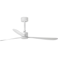 FARO 33760WT - Stropni ventilator AMELIA L bela pr. 132 cm Wi-Fi Tuya + Daljinski upravljalnik