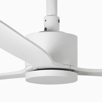 FARO 33760WT - Stropni ventilator AMELIA L bela pr. 132 cm Wi-Fi Tuya + Daljinski upravljalnik