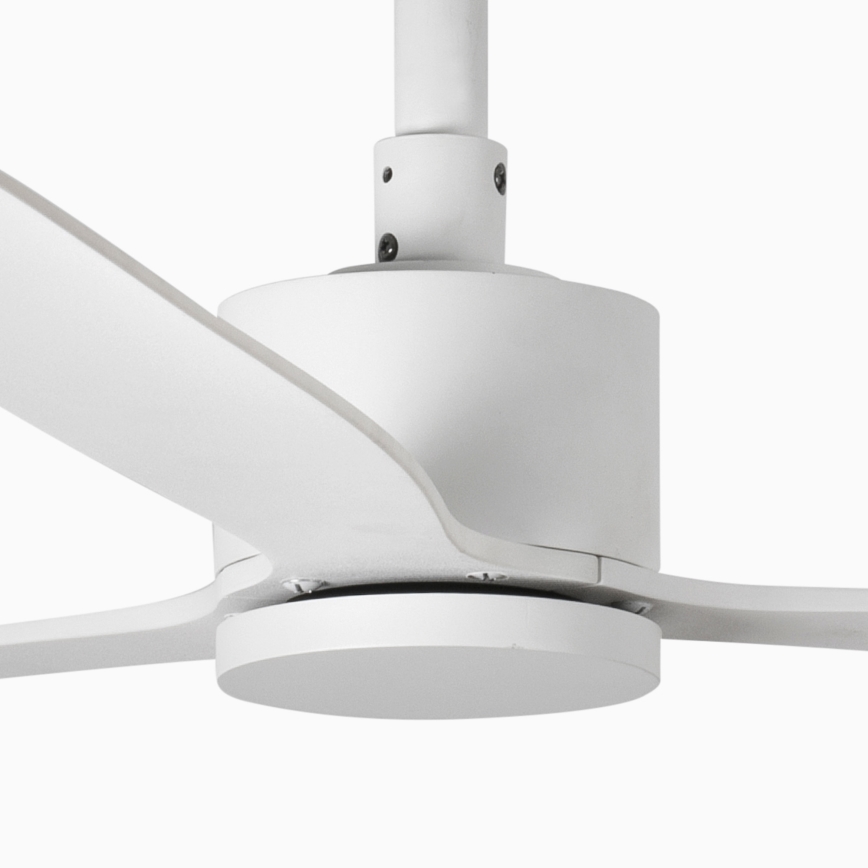 FARO 33760WT - Stropni ventilator AMELIA L bela pr. 132 cm Wi-Fi Tuya + Daljinski upravljalnik