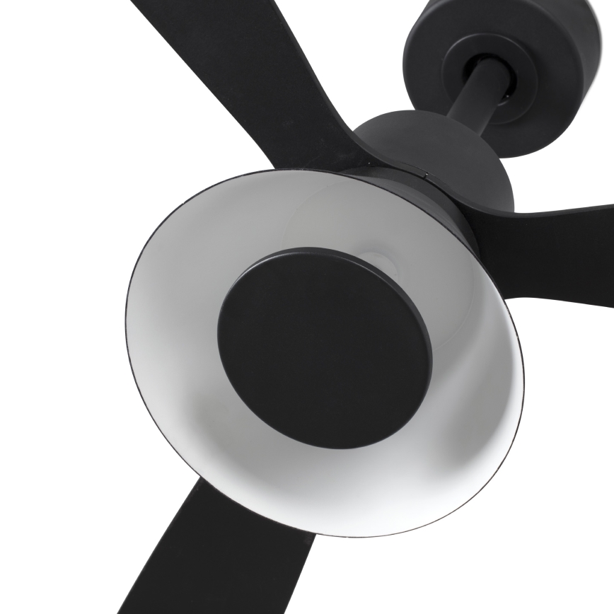 FARO 33761WT-23 - LED zatemnitveni stropni ventilator AMELIA L CONE LED/20W/230V 2700/3500/5000K črna Ø 132 cm Wi-Fi Tuya + daljinski upravljalnik