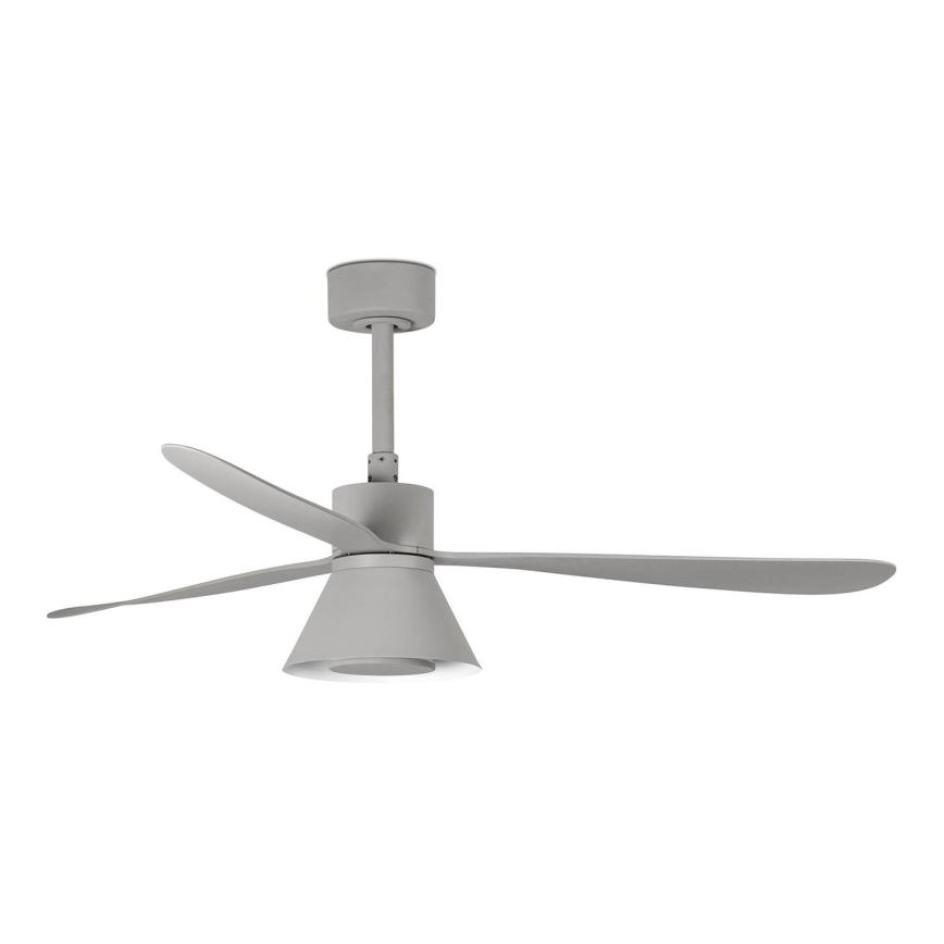 FARO 33762WT-24 - LED Zatemnitveni stropni ventilator AMELIA L CONE LED/20W/230V 2700/3500/5000K siva pr. 132 cm Wi-Fi Tuya + Daljinski upravljalnik