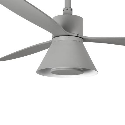 FARO 33762WT-24 - LED Zatemnitveni stropni ventilator AMELIA L CONE LED/20W/230V 2700/3500/5000K siva pr. 132 cm Wi-Fi Tuya + Daljinski upravljalnik
