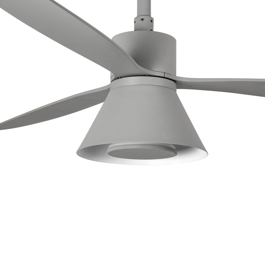 FARO 33762WT-24 - LED Zatemnitveni stropni ventilator AMELIA L CONE LED/20W/230V 2700/3500/5000K siva pr. 132 cm Wi-Fi Tuya + Daljinski upravljalnik