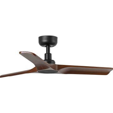 FARO 33806WT - Stropni ventilator HEYWOOD S les/črna pr. 90 cm Wi-Fi Tuya + Daljinski upravljalnik