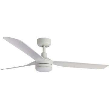 FARO 33814WT-20 - LED zatemljiv stropni ventilator PUNT M LED/18W/230V 2700/3000/4000K bela premer 132 cm Wi-Fi Tuya + daljinski upravljalnik