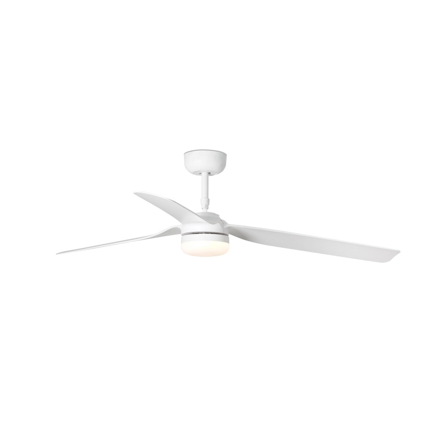 FARO 33814WT-20 - LED zatemljiv stropni ventilator PUNT M LED/18W/230V 2700/3000/4000K bela premer 132 cm Wi-Fi Tuya + daljinski upravljalnik
