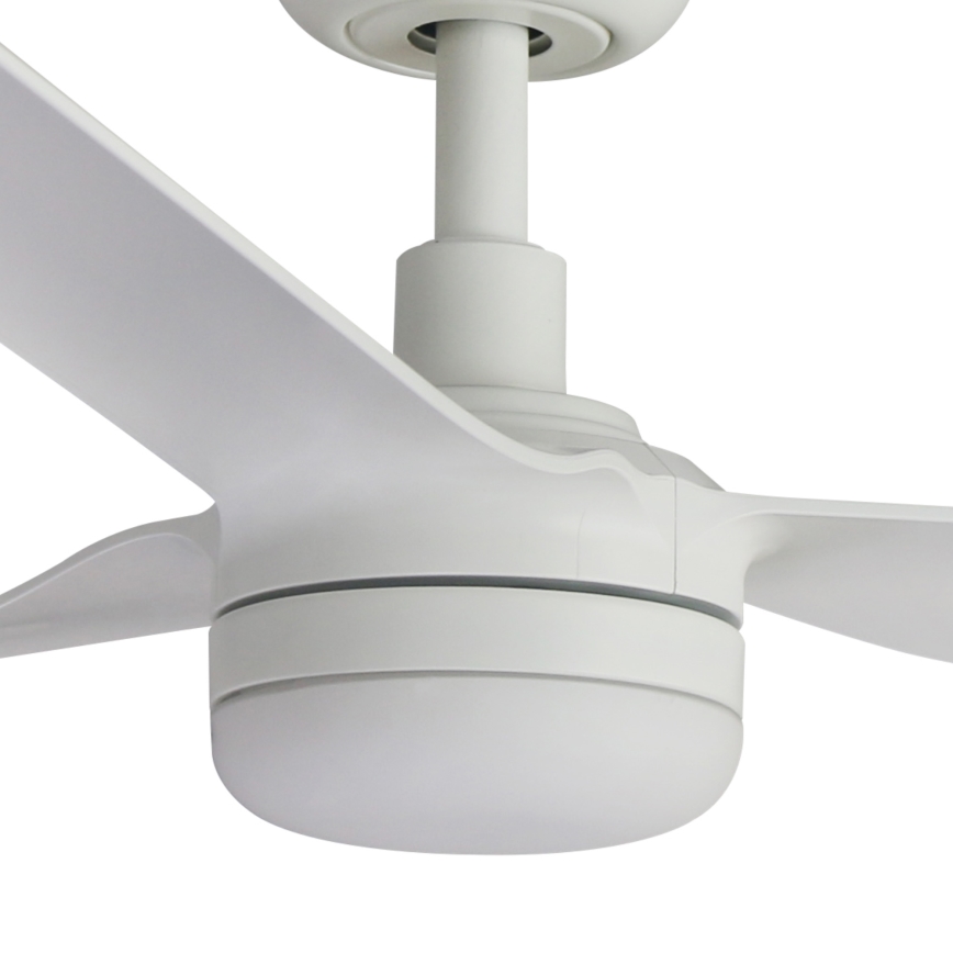FARO 33814WT-20 - LED zatemljiv stropni ventilator PUNT M LED/18W/230V 2700/3000/4000K bela premer 132 cm Wi-Fi Tuya + daljinski upravljalnik