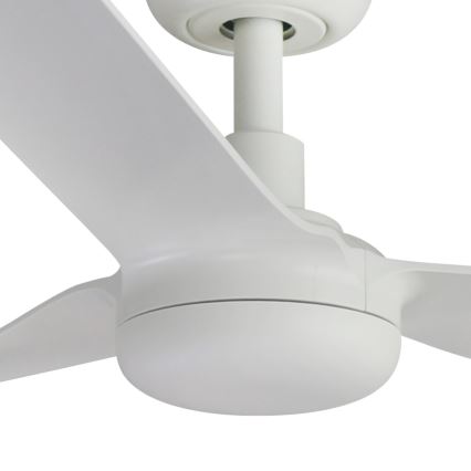 FARO 33814WT - Stropni ventilator PUNT M bela pr. 132 cm Wi-Fi Tuya + Daljinski upravljalnik