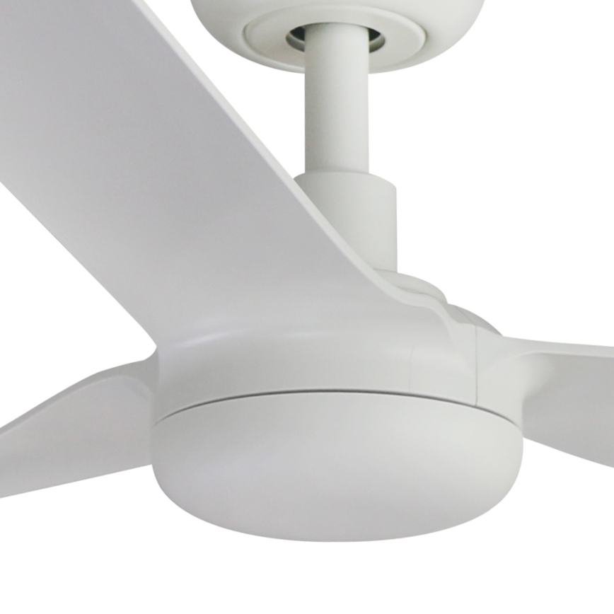 FARO 33814WT - Stropni ventilator PUNT M bela pr. 132 cm Wi-Fi Tuya + Daljinski upravljalnik