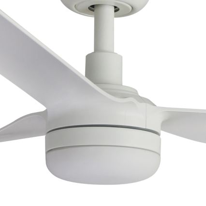 FARO 33814WT1S - LED zatemljiv stropni ventilator PUNT M LED/18W/230V 2700/3000/4000K premer 132 cm bel Wi-Fi Tuya + daljinski upravljalnik